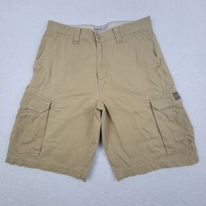 Aeropostale Khaki‎ Cargo Shorts Mens 31 Measures 33 x 11" Y2K Cotton Preppy Work